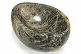 Polished Black Moonstone Bowl - Madagascar #245433-1